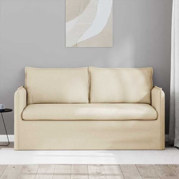 Maison Exclusive - Soffa Crème 156 x 82 x 85 cm tyg Grädde