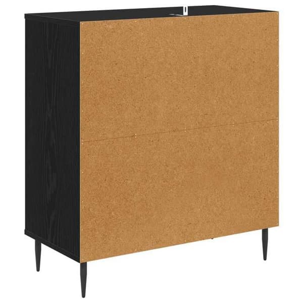 Exklusiv möbel - Buffé HANAU Svart ek 69 x 33 x 76 cm Ingenjörsträ