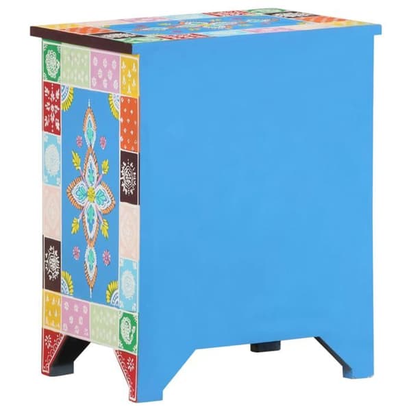 Maison Exclusive - Håndmalet natbord 40x30x50 cm Mango træ