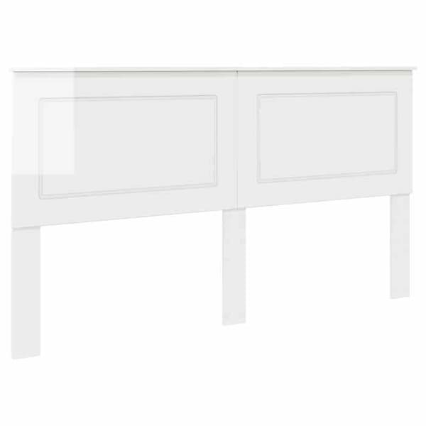 Maison Exclusive - Hovedgærde Hvid Glans 100 cm Ingeniørtræ