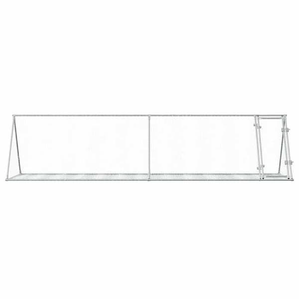 Maison Exclusive - Silverfärgad klappstol 400x105x91 cm galvaniserat stål