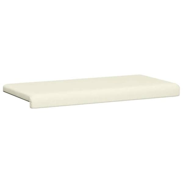 Maison Exclusive - Bænkpude i fløjl Creme Dybde 35 cm