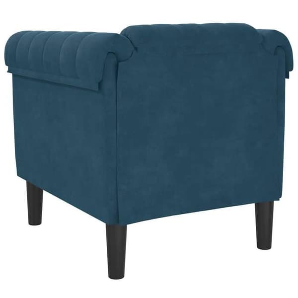 Maison Exclusive - Blå velour lænestol