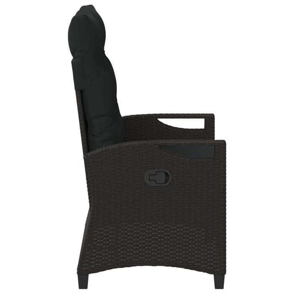 Maison Exclusive - Musta puutarhapenkkki 105 x 60 x 112 cm Teräs ja Polyesteri