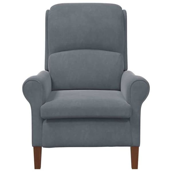 Maison Exclusive - mørkegrå velour lænestol