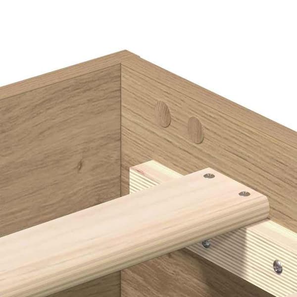 Plattformssängram - EXKLUSIV HEM - Minimalistisk - Ingenjörsträ - Latten ingår - Modern design