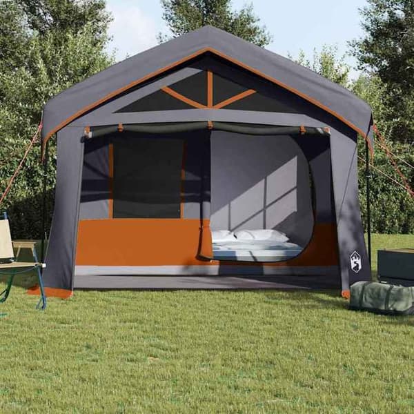 Maison Exclusive - Perheteltta Harmaa ja oranssi 620 x 322 x 240 cm Polyesteri