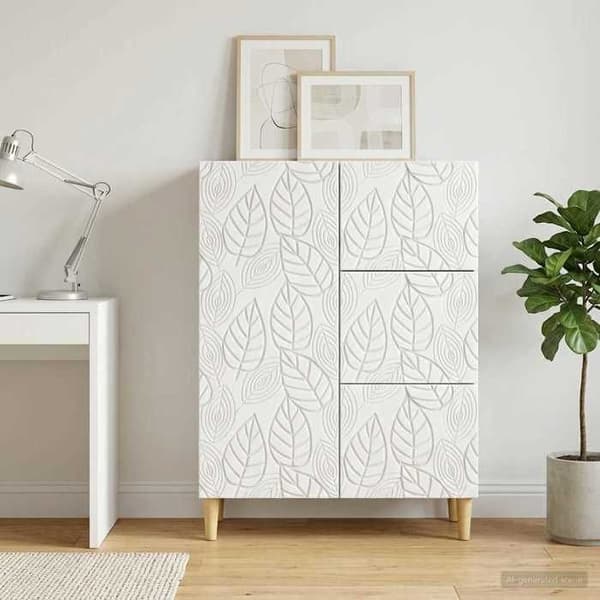 Buffet - MAISON EXCLUSIVE - Maison Exclusive - Hvid - Ingeniørtræ - Eucalyptusfødder Vit