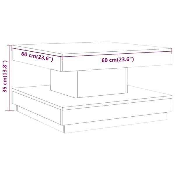 Maison Exclusive - Låg bord Grå 60x60x35 cm MDF Grå