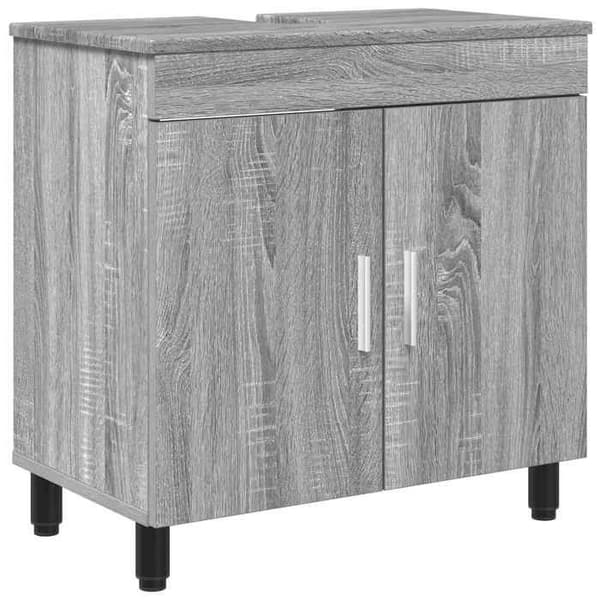 Maison Exclusive - Sonoma grå badrumsvanitet enhet 60 x 35 x 60 cm Sonoma grå