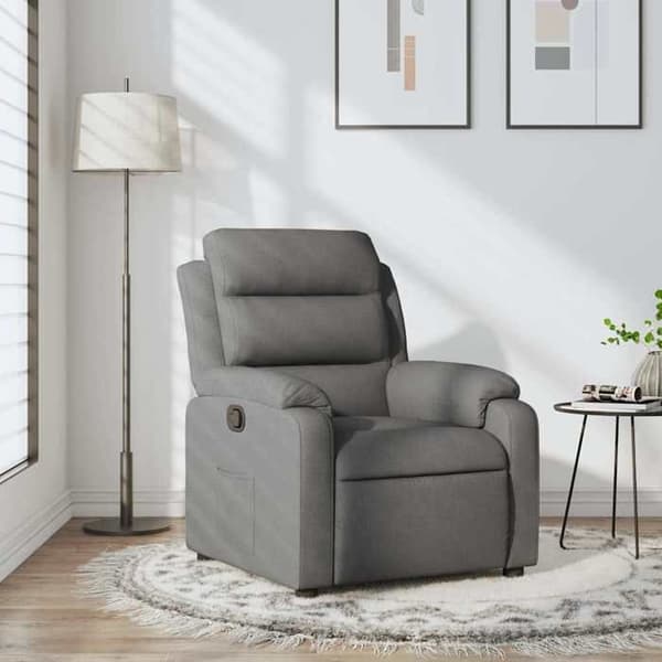 Maison Exclusive - Tummanharmaa kangas nojatuoli