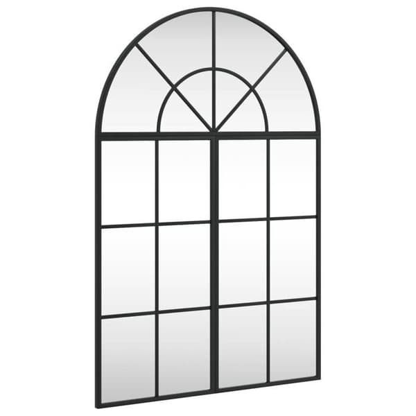 Maison Exclusive - Sort vægspejl 60x90 cm jernbue Svart