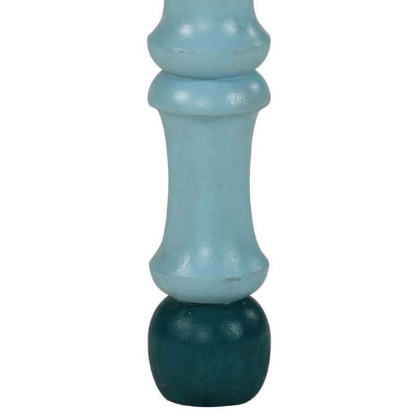 Maison Exclusive - Turquoise sofabord i massivt mangotræ, håndmalet