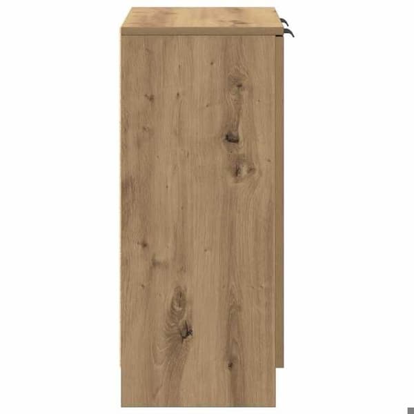 Maison Exclusive - Buffet i egetræ, håndlavet 60x30x70 cm, ingeniørtræ
