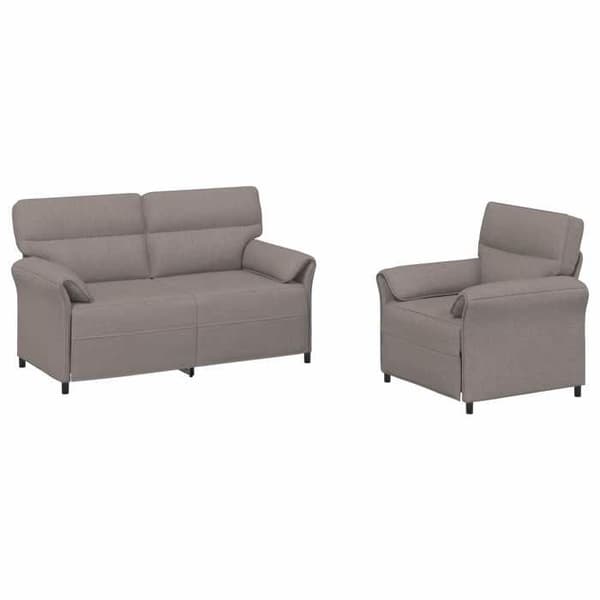 Maison Exclusive - 2-delars Soffset i Taupe Tyg Mol