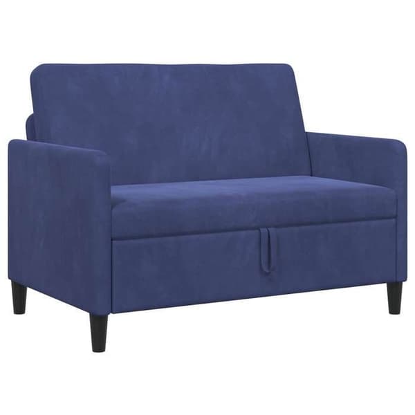 Maison Exclusive - Soffa med förvaring 2 platser Blå 122 x 78 x 87 cm Blå polis