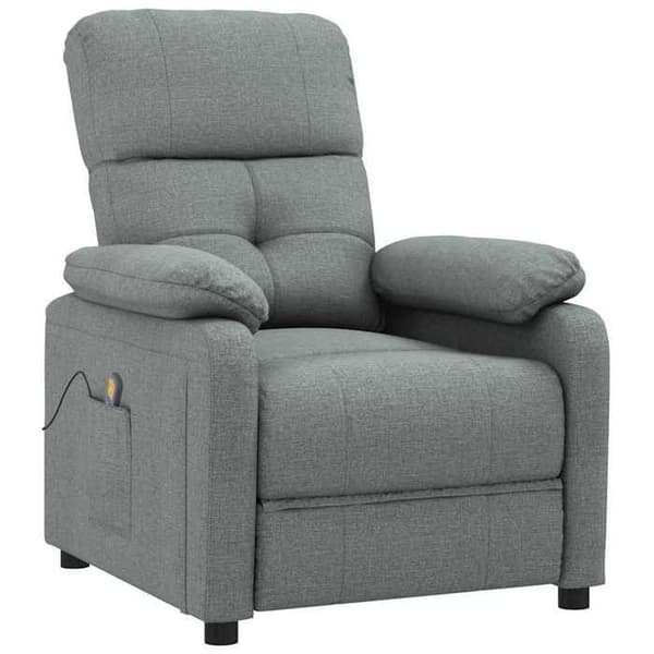 Maison Exclusive - Mörkgrå massagefåtölj i tyg