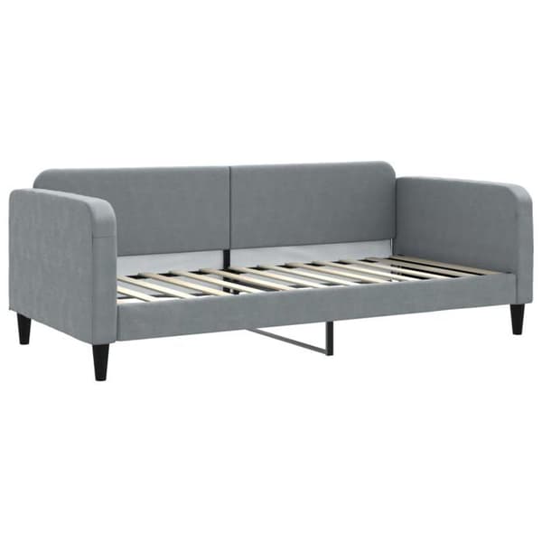 Maison Exclusive - Senge med sovesofa og lys grå madras 90x200 cm stof