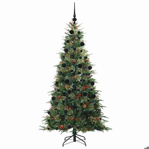 Maison Exclusive - Kunstig Juletræ med Ledningsgrene Grøn 210 cm Grön