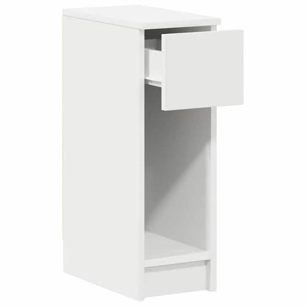 Natskab - EKSKLUSIV HUS - 20x36x60 cm - Hvid - 1 skuffe + 1 rum - Spånplader Vit