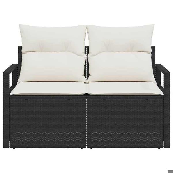 Trädgårdsoffan - EXKLUSIV HEM - 120 x 62 x 69 cm - Flätad polyrotin - Stålram - Modulär