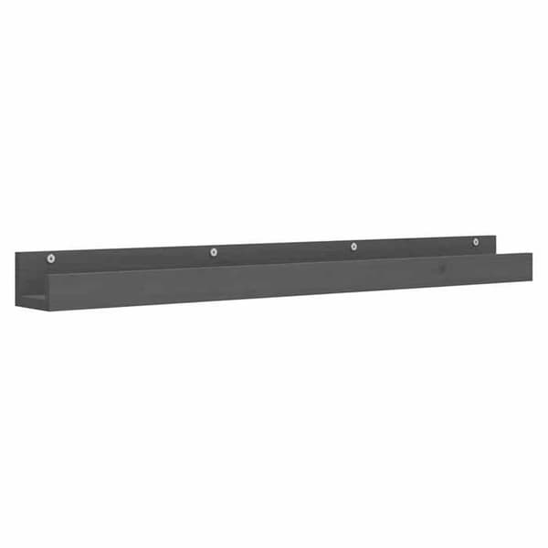 Maison Exclusive - Seinähyllyt 2 kpl Harmaa 110x12x9 cm Massiivipuu Grå