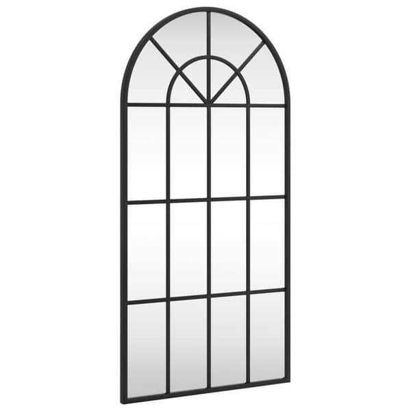 Maison Exclusive - Svart väggspegel 40x80 cm järnbåge