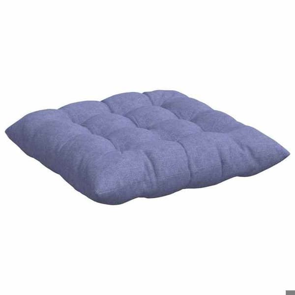 Sædehynder - EKSKLUSIV HUS - Sæt 4 - 40 x 40 x 6 cm - Denimblå - Polyesterfyld denim blå