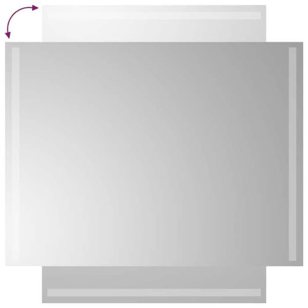 Maison Exclusive - LED-badrumsspegel 60x80 cm