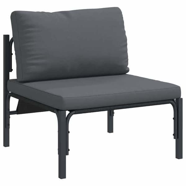 Maison Exclusive - 6 osan musta terassikalustesetti