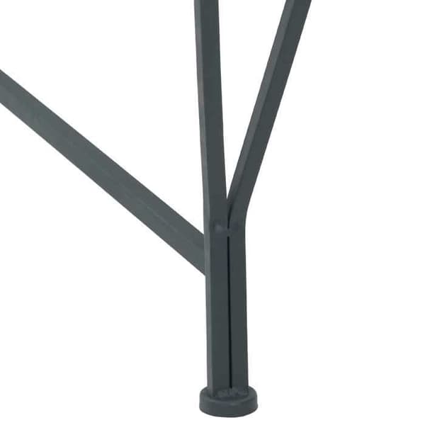 Maison Exclusive - Trädsoffa 8 -platser Ø 160 x 44 cm stål Grå Silver Rund