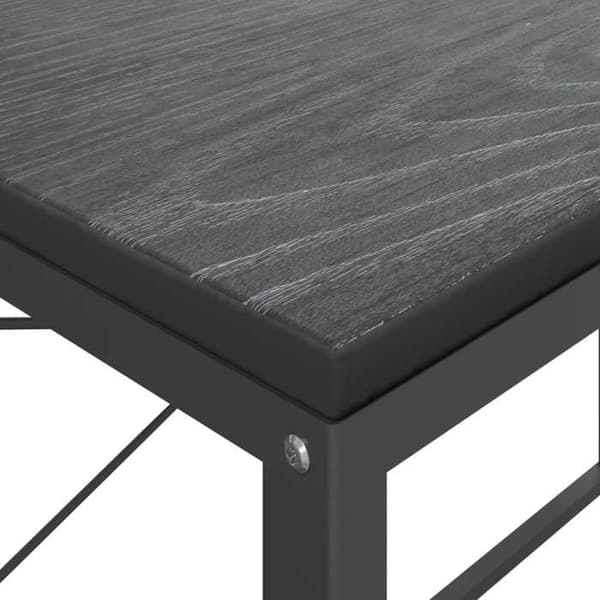 Maison Exclusive - Sort computerbord 110x60x70 cm Ingeniørtræ Svart