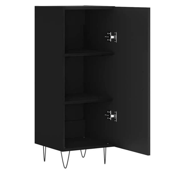 Maison Exclusive - Buffet Sort 34,5x34x90 cm Ingeniørtræ