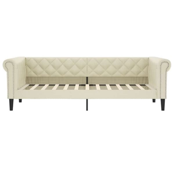 Maison Exclusive - Cremefarvet daybed 100x200 cm i kunstlæder