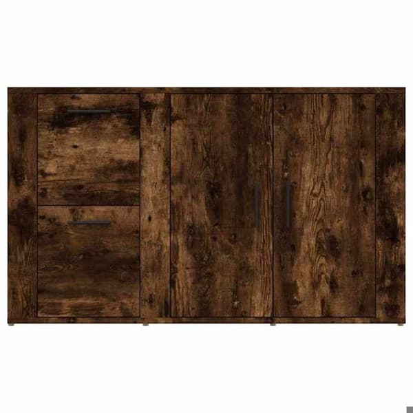 Maison Exclusive - Buffet Røget Eg 100x33x59,5 cm Ingeniørtræ Rökt ek