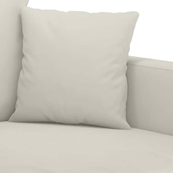 Maison Exclusive - 2-paikkainen sohva, kerma 140 cm sametti