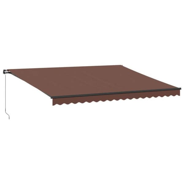 Maison Exclusive - Manuell retraktabel markis brun 450x350 cm