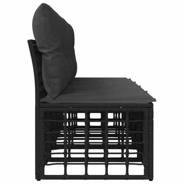 Maison Exclusive - Trädgårdsoffa 4 platser utan armstöd 4 pc