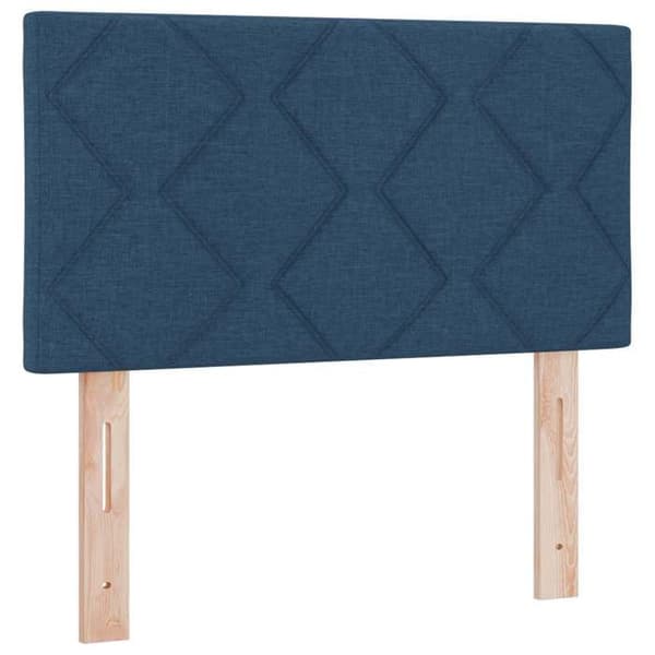 Maison Exclusive - Boxspring-sänky sinisellä patjalla 90 x 200 cm Kangas