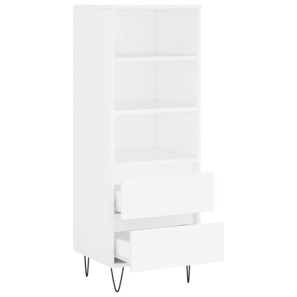 Maison Exclusive - Buffé hög Vit 40x36x110 cm Ingenjörsträ