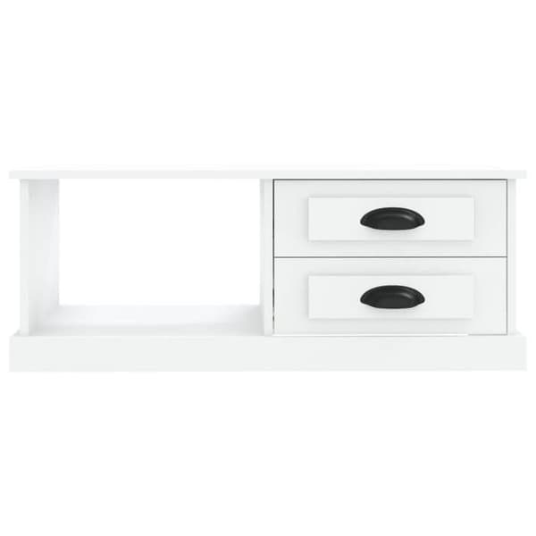 Bord - EKSKLUSIV HUS - 90x50x35 cm - Hvid - Ingeniørtræ - 2 vendbare skuffer Vit