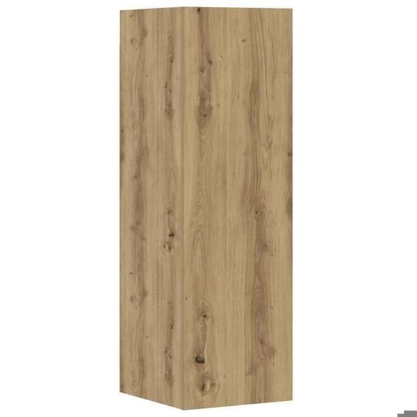 Maison Exclusive - Væghængt TV-møbel sæt 8 dele i håndlavet eg