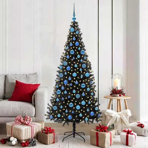 Maison Exclusive - Svart Julgran 180 cm PVC