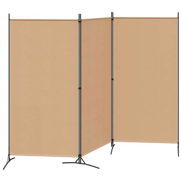 Maison Exclusive - Paravent med 2 paneler Beige 260 x 180 cm Tyg