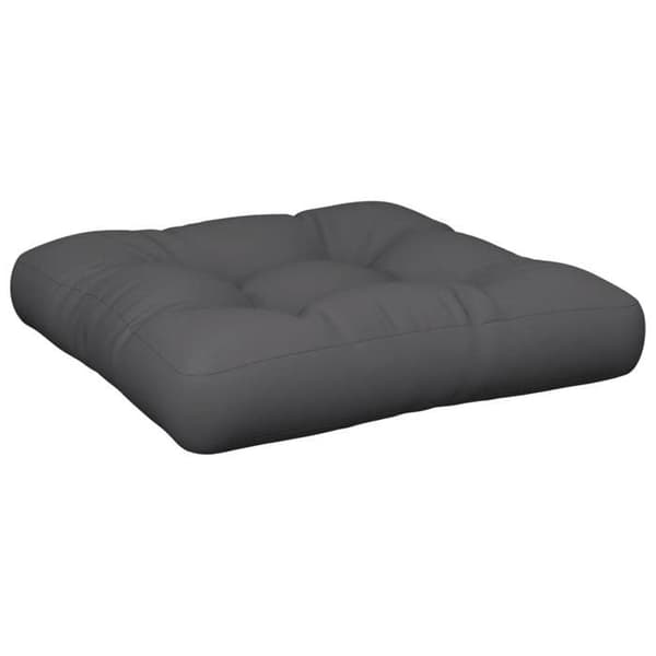 Maison Exclusive - Kudde av palett antracit 60x60x12 cm tyg