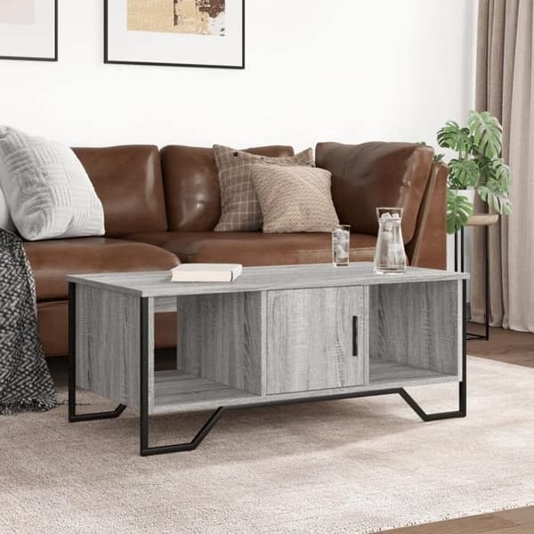 Maison Exclusive - Soffbord sonoma grå 100x51x40 cm ingenjörsträ