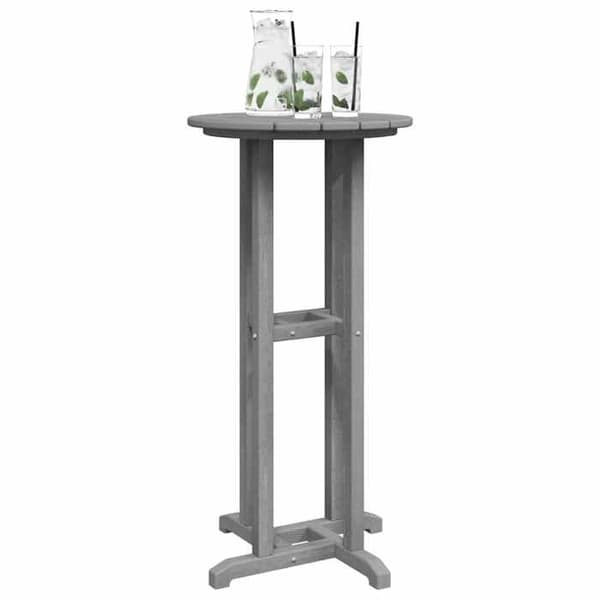 Maison Exclusive - Vaalea harmaa baaripöytä 55 x 55 x 107 cm Polyeteeni