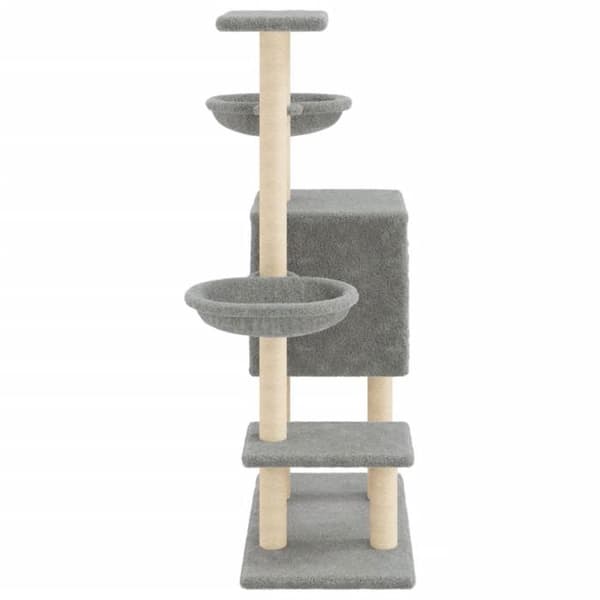 Maison Exclusive - Katte træ med sisal kløer lys grå 117 cm ljusgrått