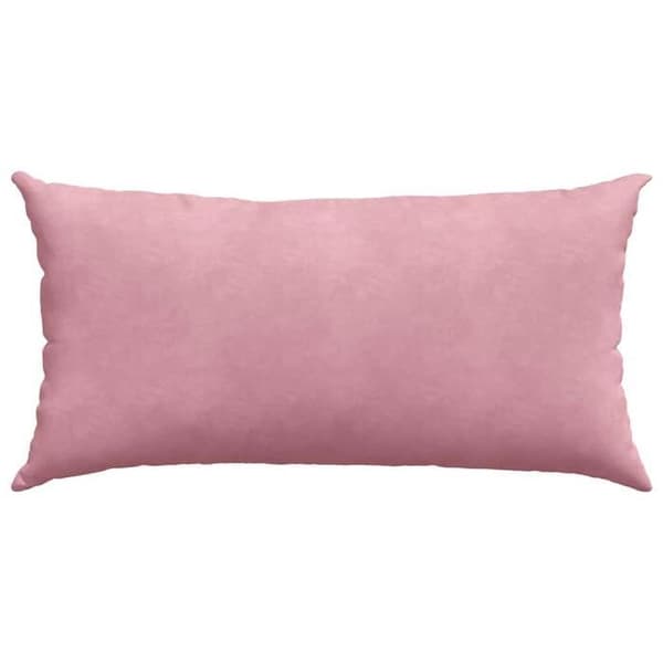 Soffkuddar - EXKLUSIVT HEM - 80 x 40 cm - Rosa - Ribbad sammet - Avtagbar (set om 2) Ros