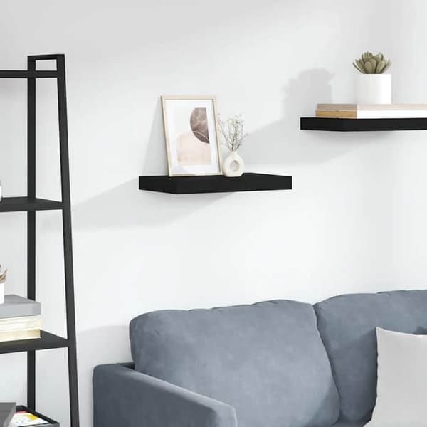 Maison Exclusive - Væghængt hylde sort 40x23,5x3,8 cm MDF